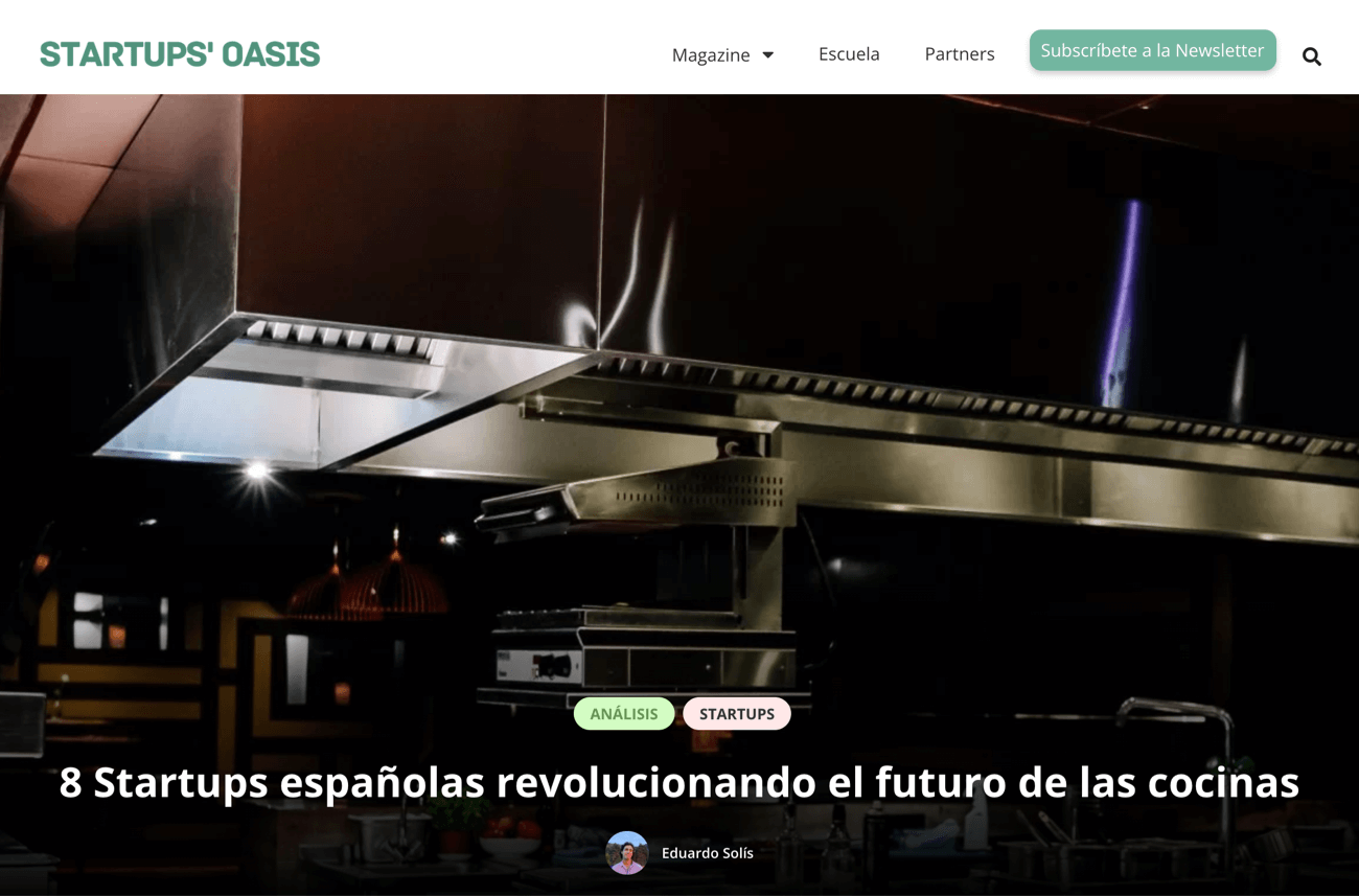 8 startups españolas que revolucionan las cocinas.